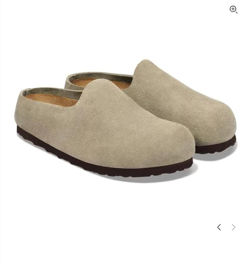 NEW BIRKENSTOCK women's amsterdam wrapped clog in taupe
